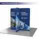 6.5ft Magnetic Modular Fabric Display - Cross Island Shape