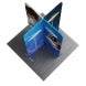 6.5ft Magnetic Modular Fabric Display - Cross Island Shape