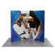 6.5ft Magnetic Modular Fabric Display - Curved Shape