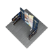 6.5ft Magnetic Modular Fabric Display - Five Maglock Panels