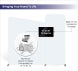 10ft Inline Trade Show Booth - Portable Backwall Display with Counter & Monitor Stand