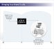 20ft Inline Trade Show Booth - Backwall Display with Dual Counters & Side Panels