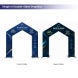 A shaped Arch Stand Single or Double Sided Graphics