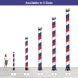 Barber Pole (Red, White, Blue) Inflatable Tube