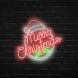 Merry Christmas Circle Neon Sign