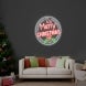Merry Christmas Double Circle Neon Sign