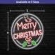 Merry Christmas Double Circle Neon Sign