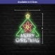 Merry Christmas Flower Tree Neon Sign
