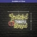 Grateful Thankful Blessed Neon Sign
