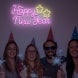 Happy New Year Star Neon Sign