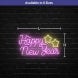 Happy New Year Star Neon Sign