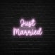 Just Married Neon Sign