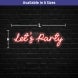 Let's Party Neon Sign