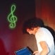 Music Note Neon Sign