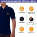 Men's Blue Polo Shirt - Embroidered