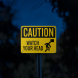 Caution Watch Your Head Aluminum Sign (Reflective)