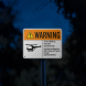 Helipad ANSI Warning Risk Of Injury & Property Damage Aluminum Sign (Reflective)