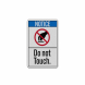ANSI Do Not Touch Aluminum Sign (Reflective)