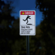 Fall Will Result In Severe Injury Aluminum Sign (Reflective)
