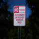 No Parking Authorized Emergency Vehicles Only Aluminum Sign (Reflective)