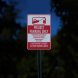 Private Parking Unauthorized Vehicles Will Be Towed Aluminum Sign (Reflective)