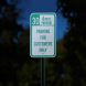 Parking For Customers Only Aluminum Sign (Reflective)