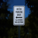 Witch Parking Only Aluminum Sign (Reflective)