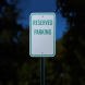Reserved Parking Horizontal Aluminum Sign (Reflective)