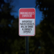 Parking Rules Enforced Aluminum Sign (Reflective)
