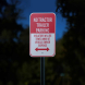 No Tractor Trailer Parking Aluminum Sign (Reflective)