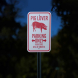 Pig Lover Parking Aluminum Sign (Reflective)