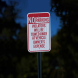 No Parking, Violators Towed Away Aluminum Sign (HIP Reflective)