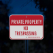 North Carolina Private Property Aluminum Sign (Reflective)
