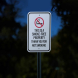 This Is A Smoke Free Property Aluminum Sign (Reflective)