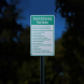 Social Distancing Park Rules Aluminum Sign (Reflective)