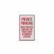 Private Parking Tow Away Decal (EGR Reflective)