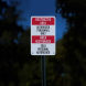 Bilingual Restricted Area Aluminum Sign (Reflective)