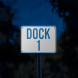 Shipping Receiving Or Loading Dock Number Aluminum Sign (Reflective)