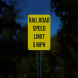 Railroad Speed Limit 5 MPH Aluminum Sign (Reflective)