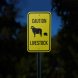 Livestock Sheep Lamp Symbol Aluminum Sign (Reflective)