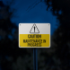 Caution Maintenance In Progress Aluminum Sign (Reflective)