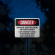 Asbestos Warning Aluminum Sign (Reflective)
