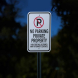 Violators Towed Away At Owner Expense Aluminum Sign (Reflective)