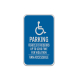 Minnesota ADA Handicapped Parking Aluminum Sign (Reflective)