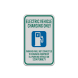 Electric Vehicle Charging Aluminum Sign (Reflective)