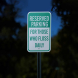 Reserved Parking For Those Who Floss Daily Aluminum Sign (Reflective)