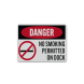 OSHA No Smoking Permitted On Dock Aluminum Sign (Reflective)