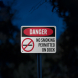 OSHA No Smoking Permitted On Dock Aluminum Sign (Reflective)