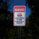 Property Is Under 24 Hour Surveillance Aluminum Sign (Reflective)