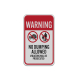 Warning No Dumping Allowed Aluminum Sign (Reflective)